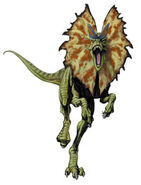 JP3 Dilophosaurus art