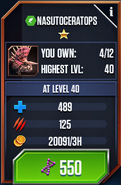 Nasutoceratops Max Stats