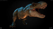 T. rex from a scrapped Jurassic World game