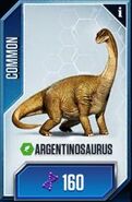 Argentinosaurus card