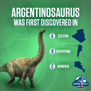 Argentinosaurus JWA Location Quiz