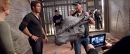 Модель головы Стигги на съёмках
