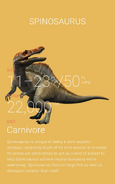 Spinosaurus render on Jurassic World website