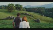 Claire and Owen go out of the forest only to see corpses of Apatosaurus herd.