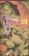 Velociraptor from Topps Comics.