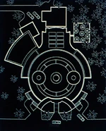 Устаревший чертеж центра для посетителей, вид сверху, взятая из .