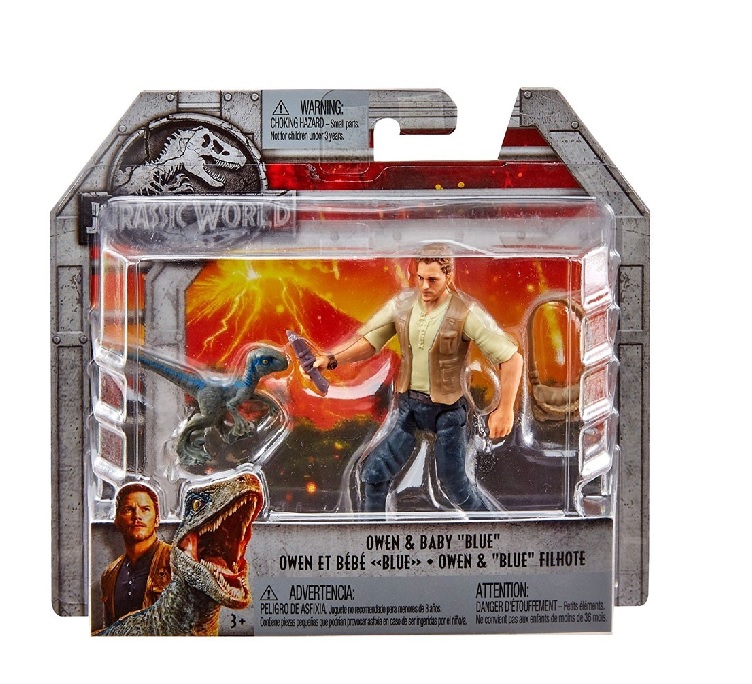Jurassic World Lockwood  Battle  Owen Mattel personaggi  10 cm ritirato 