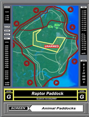 Raptor Paddock on screen