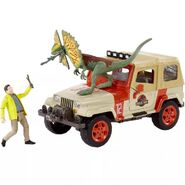 The Dilophosaurus figure as part of the Dennis Nedry Getaway Pack in the "Legacy Collection"