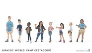 JW- Camp Cretaceous Season 1 Characters Concept Art