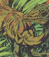 Compsognathus from Topps comics. (Image courtesy of Jurassic Park Legacy).