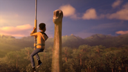 Darius voit un brachiosaure