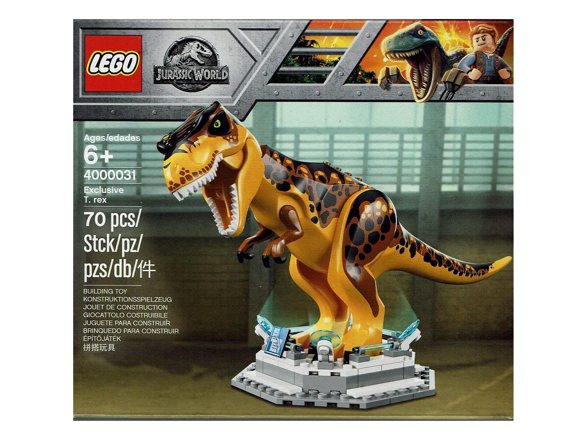 Featured image of post Tiranosaurio Rex Jurassic World Lego Lego 75941 jurassic world indominus rex contro ankylosaurus 41614 owen blue