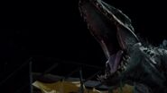 I. rex roaring at T. rex