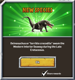 The Deinosuchus Tournaments is - Jurassic World: The Game