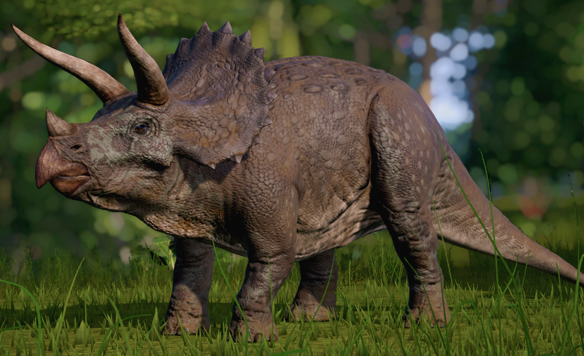 triceratops jurassic world evolution