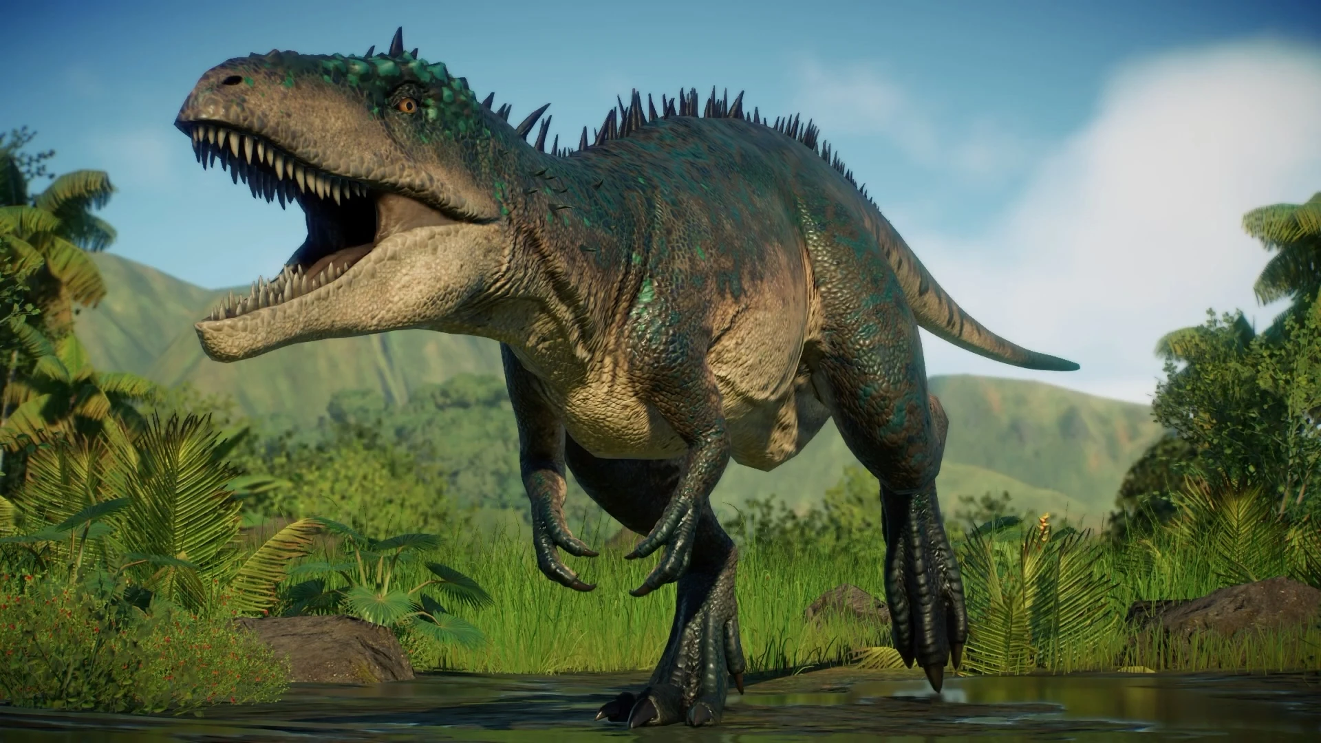 Carcharodontosaurus | Jurassic World Evolution Wiki | Fandom, image size:1920x1080