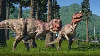 Deux Ceratosaurus.