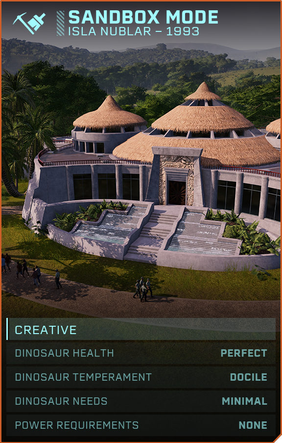 Sandbox Mode Jurassic World Evolution Wiki Fandom