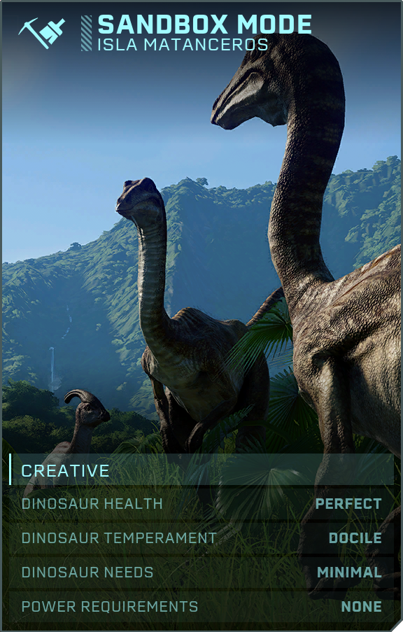 Sandbox Mode Jurassic World Evolution Wiki Fandom