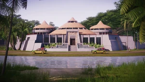 The , main base of operations on Jurassic Park.