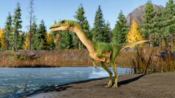 Coelophysis in Jurassic World Evolution 2