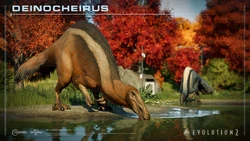 JWE2 DLC6 Screenshots 960x540 Deinocheirus Mid Drinkingcheirus.jpg (580 KB)