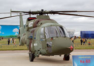 A close-up of the Ka-60's front.