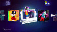 Waking Up in Vegas en el menú de Just Dance 2014