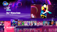 Don´t Wanna Know En El Menu De Just Dance 2017