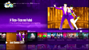 Tico-Tico no Fubá en el menú de Just Dance 2017