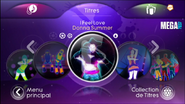 I Feel Love en el menú de Just Dance 3 (Wii/PS3)