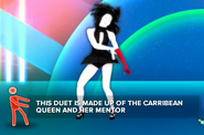 Appearance on the Just Dance Soundless Quiz doing the dance from the Classic Version