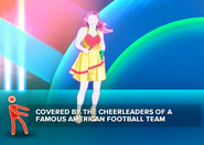 The character on the Just Dance Soundless Quiz doing the dance from the Classic Version