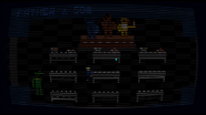 Grön at Fredbear's Family Diner, standing at the left corner of one of its rooms, as seen in the "Father & Son" Minigame.