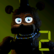 Freddy Fazbear in the game icon for version 1.2.3.