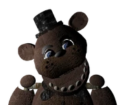 Freddy Fazbear twitching in the Title Screen.