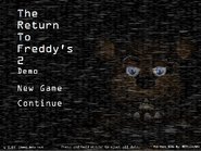 A screenshot showcasing the demo's title screen.