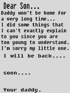 The note that Grön left to his older son.