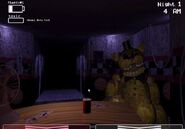 Golden Freddy in the office in the demo.