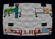 Grön fainted on a nurse bed inside of a hospital with his family and a Fake Doctor in the "KILL HER" minigame.