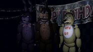 Freddy, Bonnie, and Chica on the Show Stage