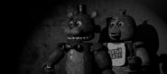 Freddy Fazbear and Chica on the Show Stage.