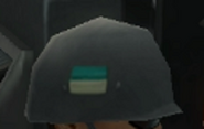 A smaller version of the stripe that appears on soldier's helmets.