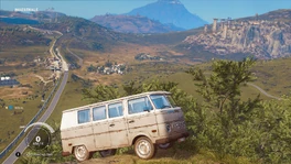  off-roading at . The  base is visible on the right and the  is in the far center. The Unnamed industrial facility at N 40 46.590 E 5 37.400 is in the middle of the left edge.