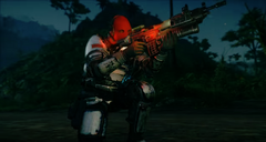 JC4 Colonel (aims his gun on one knee)