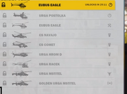 In this menu, the second Eubus Eagle is the News Chopper. Look at the icons.