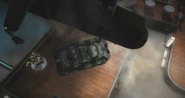 Alexander's tank lands.
