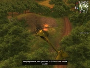 A Jackson Z-19 Skreemer over the coca field. Note the dialogue, which means all 6 fields are destroyed.