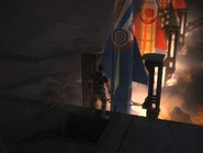 The missiles, being launched from the front deck of the U1.